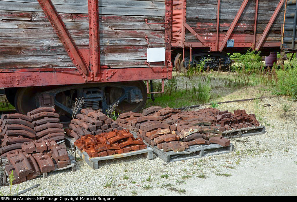 Brake linings on the yard